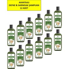 Celestique Defne ve Sarımsaklı Şampuan, Saç Dökülmesine Karşı Yardımcı 485 ml 12 Paket
