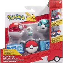 Toyfest Pokemon Clip 'n' Go Pokeball Kemer ve Figür Seti