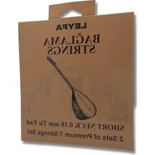 Esranın Dünyası Kısa Sap Bağlama Teli Saz 2'li Set