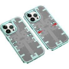 Durukar®   iPhone 14 Pro Kılıf Mekanik Bumper Kapak - Yeşil