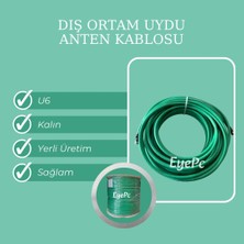 Ncpline 40 Metre Rg6/u6 Full Hd 3D 4K Anten Tv Çanak Uydu Lnb Kablosu (Uçlu F Konnektör Takılı Hazır )