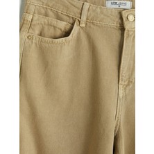 LC Waikiki Bej Wideleg Kadın Jean Pantolon