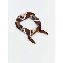 LC Waikiki Kahverengi Desenli Kadın Bandana