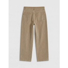 LC Waikiki Kahverengi Boyfriend Fit Kadın Jean Pantolon
