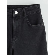 LC Waikiki Siyah Wideleg Kız Çocuk Jean Pantolon