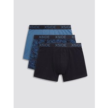 LC Waikiki Siyah Pamuklu Kumaş Erkek Boxer 3'lü