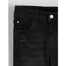 LC Waikiki Siyah Erkek Çocuk Süper Skinny Fit Jean Pantolon