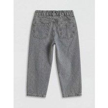 LC Waikiki Gri Loose Fit Erkek Çocuk Jean Pantolon