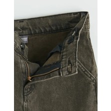 LC Waikiki Kahverengi Loose Fit Erkek Çocuk Jean Pantolon