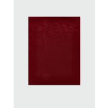 LC Waikiki Bordo Geometrik Desenli Kadın Şal