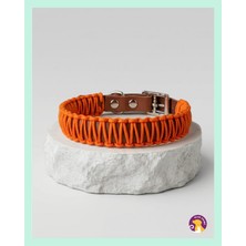 Elar Aksesuar El Yapımı Paracord ve Deri Köpek Boyun Tasması – DKT33