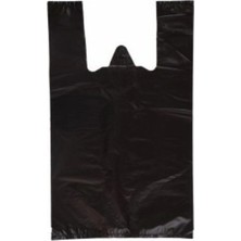Maison Vyona Hışır Atlet Market Poşeti-Siyah-Küçük Boy 25X45 Cm-5 kg