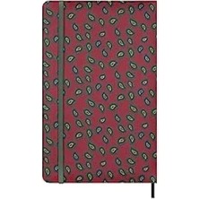 Esranın Dünyası Italyan Ipekli Sert Kapak Not Defteri, 21X13 Cm, Bordo