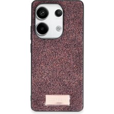 TeknoKapsül Onegif Redmi Note 13 4g Bright Simli Kapak - Derin Mor