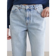 LC Waikiki Mavi Wideleg Kadın Jean Pantolon