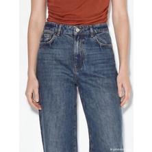 LC Waikiki Indigo Baggy Fit Kadın Jean Pantolon