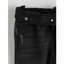 LC Waikiki Siyah Erkek Çocuk Loose Fit Jean Pantolon
