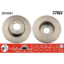 TRW Depomix Fren Diski On Bmw E60 E61 E63 E64