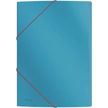 Esranın Dünyası A4 Boyutunda Mavi Lastik Kilitli Dosya, Cosy Soft Touch