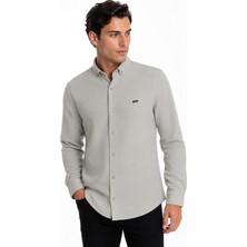 Erkek Spor Slim Fitt Uzun Kol  Gömlek BGL-ST05438