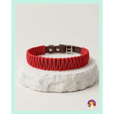 Elar Aksesuar El Yapımı Paracord ve Deri Köpek Boyun Tasması – DKT34
