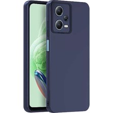 Motto Ticaret Mey Ithalat®   Redmi Note 12 Pro 5g Kılıf Nano Içi Kadife Silikon - Lacivert