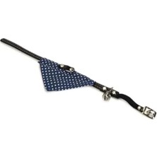 Esranın Dünyası Mavi Zilli Kedi Boyun Tasması, 24-29 cm Ayarlanabilir