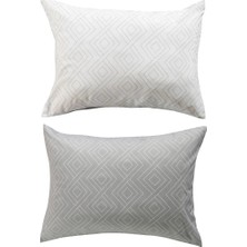 LC Waikiki Gri Desenli Yastık Kılıfı 2'li 50X70 cm