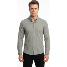 Erkek Spor Slim Fitt Uzun Kol  Gömlek BGL-ST05439