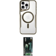 Cepte Najmaddin Apple Uyumlu iPhone 16 Pro Max Kılıf Yadigar Klasik Özel Seri Ikili Koruma Seti