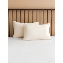 LC Waikiki Ekru Basic Pamuklu Yastık Kılıfı 2'li 50X70 cm