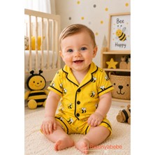 Arılı 2 Parça Bebek Pijama Takımı -%100 Pamuklu