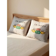 LC Waikiki Karışık Friends Baskılı Yastık Kılıfı 2'li 50X70 cm