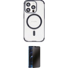 Cepte Najmaddin Apple Uyumlu iPhone 15 Pro Max Kılıf Eksen Klasik Koleksiyonu Ikili Koruma Seti 2