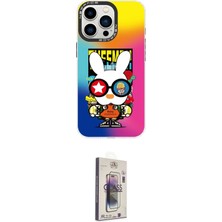 Cepte Najmaddin Apple Uyumlu iPhone 13 Pro Max Kılıf Siluet Çizgi Koleksiyonu Ikili Koruma Seti