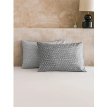 LC Waikiki Gri Desenli Yastık Kılıfı 2'li 50X70 cm