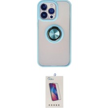 Cepte Najmaddin Apple Uyumlu iPhone 13 Pro Max Kılıf Yörünge Çizgi Ikili Koruma Seti 20-26