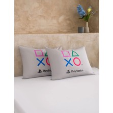 LC Waikiki Siyah Baskılı Dokuma Yastık Kılıfı 2'li 50X70 cm