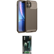 Cepte Najmaddin Apple Uyumlu iPhone 11 Kılıf Eksen Form Prime Ikili Koruma Seti 20-26
