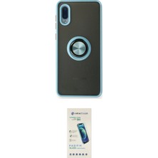 Cepte Najmaddin Samsung Uyumlu Galaxy A02 Kılıf Yörünge Çizgi Ikili Koruma Seti 20-26