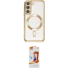 Cepte Najmaddin Samsung Uyumlu Galaxy S22 Kılıf Nova Işık Özel Seri Ikili Koruma Seti 20-26