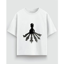 Oversize Unisex Tişört – Satranç Baskı, %100 Pamuk Streetwear Tasarım