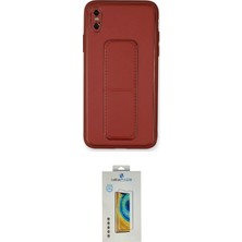 Cepte Najmaddin Apple Uyumlu iPhone Xs Max Kılıf Akış Doku Ikili Koruma Seti 20-26