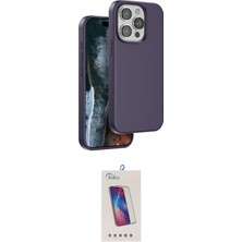 Cepte Najmaddin Apple Uyumlu iPhone 14 Pro Max Kılıf Kıvılcım Çizgi Serisi Ikili Koruma Seti