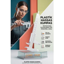 Transformacion 150mm Plastik Sürgülü Kumpas Hassas Ölçüm Aleti mm/inch 718783