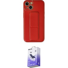 Cepte Najmaddin Apple Uyumlu iPhone 14 Kılıf Akış Doku Ikili Koruma Seti 20-26
