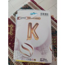 K Harf Balon Gold Renk