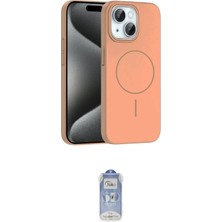 Cepte Najmaddin Apple Uyumlu iPhone 15 Plus Kılıf Siluet Doku Özel Seri Ikili Koruma Seti 20-26