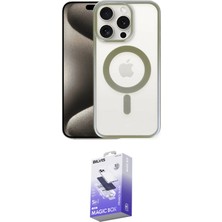 Cepte Najmaddin Apple Uyumlu iPhone 15 Pro Kılıf Siluet Çizgi Serisi Ikili Koruma Seti 20-26