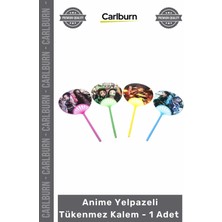 Carlburn Özel Üretim Figürlü Şık Tasarım Okul Ofis Hediyelik Koleksiyon Akıcı Anime Yelpazeli Tükenmez Kalem